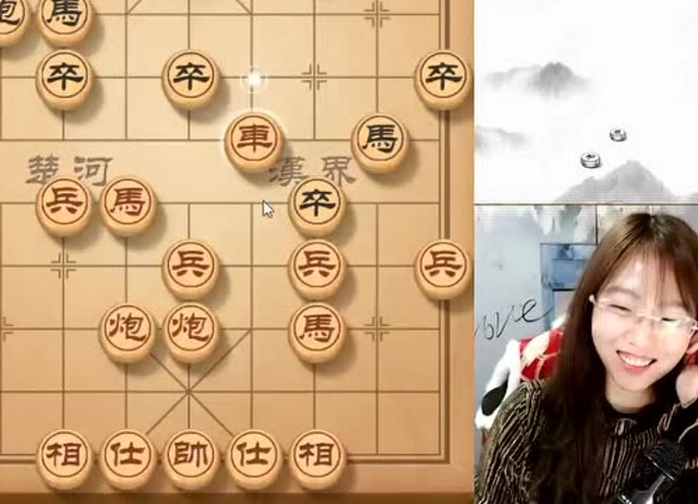九妹笑笑象棋博弈得势比得子更重要开心精彩的棋局送给大家