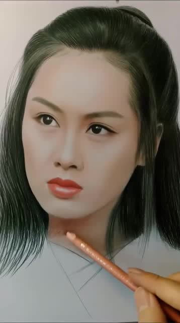 牛人手绘朱茵,这个版本的紫霞仙子是最美的,实在太厉害了