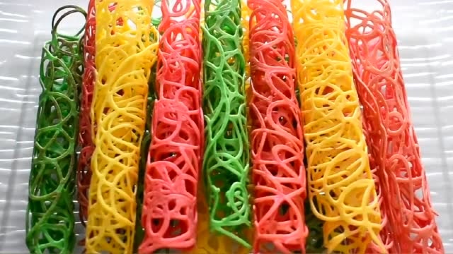 普通煎饼家人都吃腻了吧,试试做这个蜘蛛网煎饼,够你玩一天了!