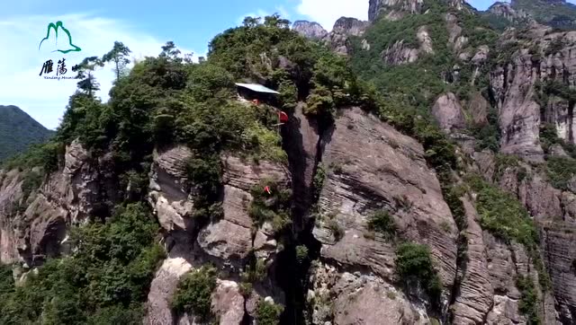 航拍 雁荡三绝之灵岩飞渡