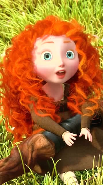 迪士尼的小萝莉这一头大卷毛秃头女孩真心羡慕了