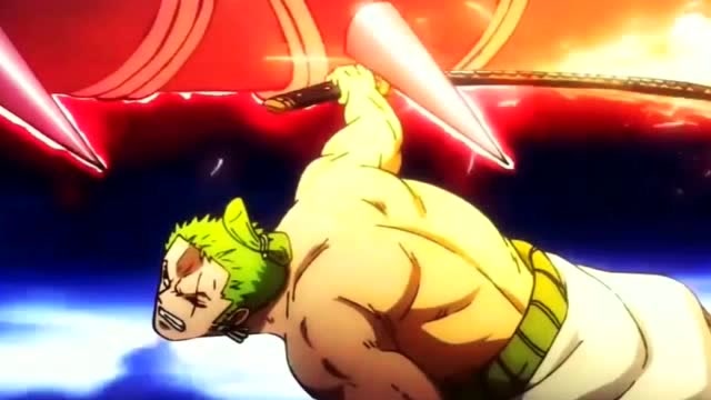 索隆的三头六臂九刀流也太帅了,被他燃到了!