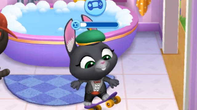 汤姆猫和朋友们:贝卡兔最新奇的玩滑板方式