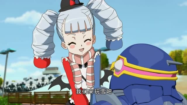 翼飞冲天之天际战骑:露琪和企鹅生命体打雪战,特别开心