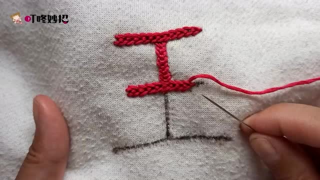 开学季!想给孩子绣名字,学会这种针法,什么名字都能自己绣出来