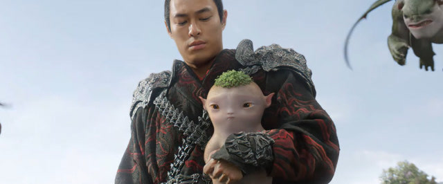 捉妖记2:天荫小岚被群妖围攻,胡巴心疼坏了,表情太萌!