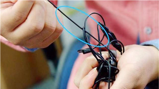 剪不断,理还乱!耳机线总是乱成一团?这个方法,保证你大吃一惊