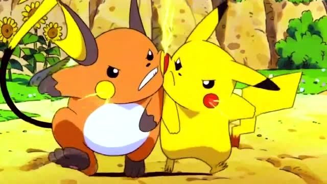 当皮卡丘喝雷丘比试:这俩是要比试还是要荡平神奇宝贝世界啊!