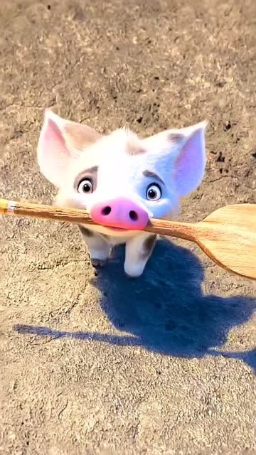 海洋奇缘好可爱的一只小猪啊眉清目秀的