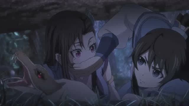 杜凌菲跟白小纯躲在大树底下,场面有点甜!