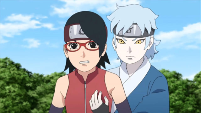 博人传巳月真聪明在博人面前抱住佐良娜来保护她