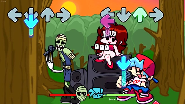 fnf周五夜放克游戏可怕的木乃伊来了bf加油啊