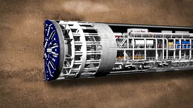 盾构机施工动画演示图片