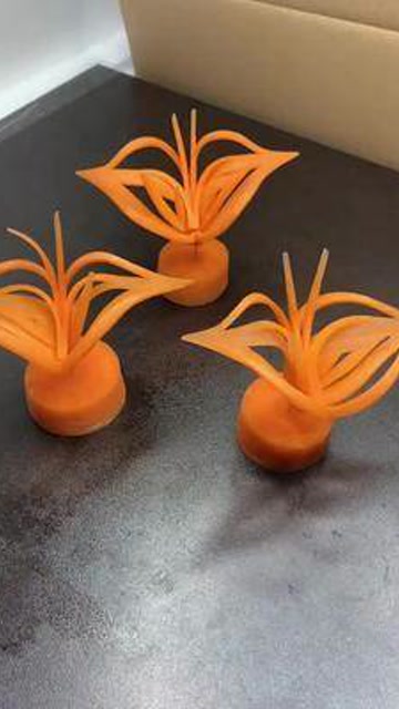 创意胡萝卜蝴蝶造型#创意盘饰 #果蔬造型