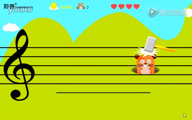 识谱游戏-聆音智能钢琴教育