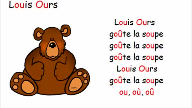 法语自然拼读26-字母组合ou歌曲