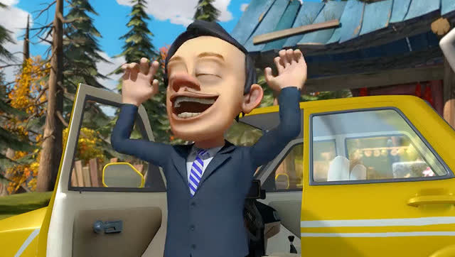 光头强一夜暴富,穿上了西装开上了豪车!