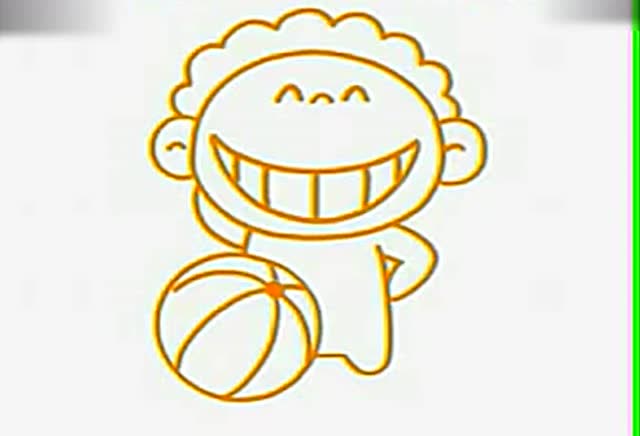 宝宝爱画画简笔画教程:淘气小男孩 适合3到6岁宝宝学习