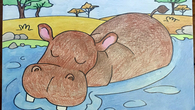 河马的故事:闫老师美术小课堂