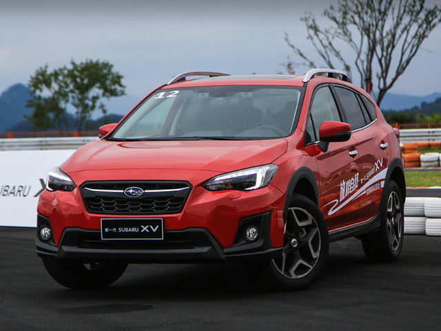 红色实拍,2018款斯巴鲁xv静态展示,圆你的"翼豹"梦