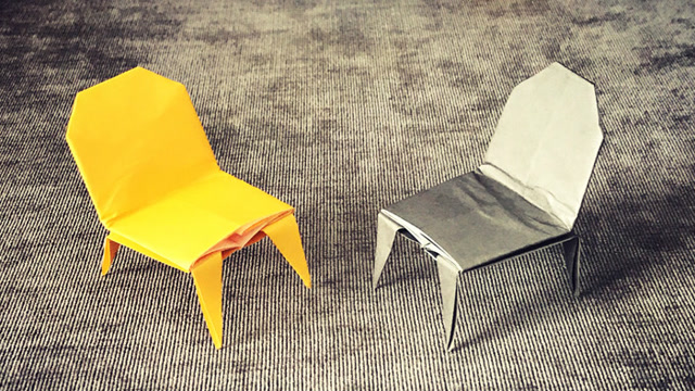 创意家居折纸 学会了折钢琴还需要一款好看钢琴椅