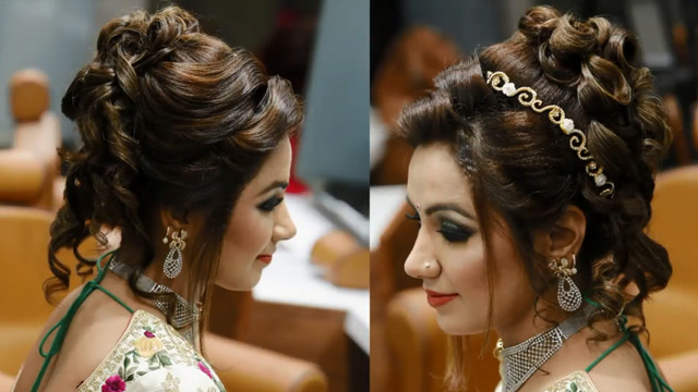 印度新娘妆发型教程,美呆了的小卷发,做新娘就是要最美