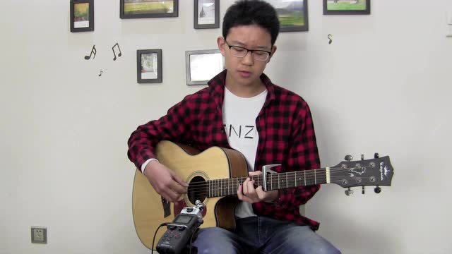 南阳阿勇吉他学校余飞扬弹唱《斯卡保罗集市》