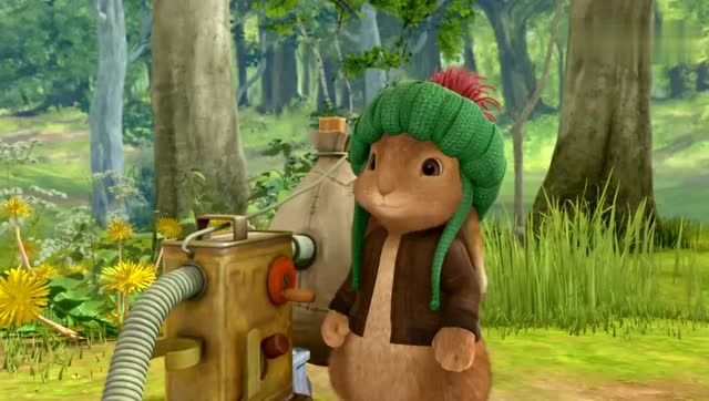 比得兔:本杰明拉了一下仪器 就程序错乱 一直在飞坚果 棉球尾叫好