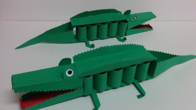 手工制作-教你做一条长觜凶猛的鳄鱼