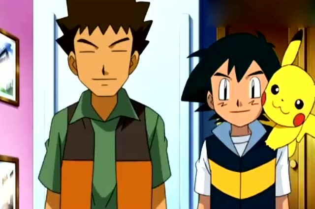 神奇宝贝,小智和大木博士正在打电话,他妈妈刚好也来了