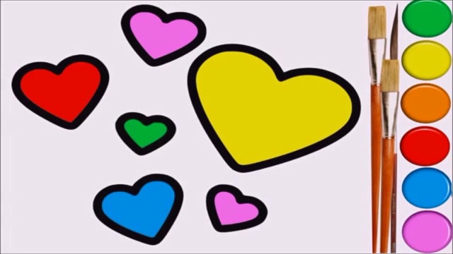 儿童简笔画爱心飞飞图