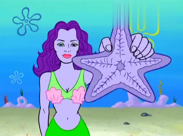 海绵宝宝:海超人海底遇险,美人鱼拯救了他,一个海星这么神奇么