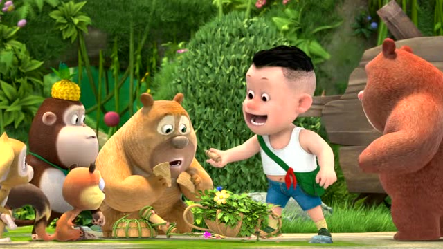 熊熊乐园:奖杯该怎么修呢,光头强的办法行不行啊