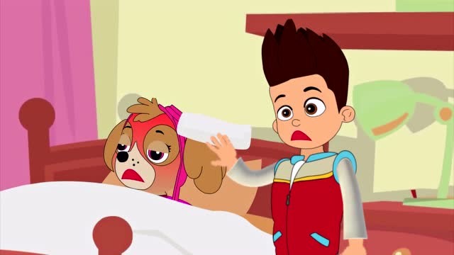 天天生病了,小力也假装生病,一眼被莱德看出