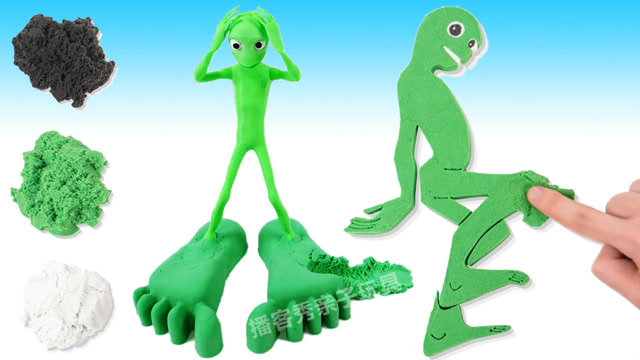 百变创意diy小绿人魔性青蛙舞!创意新玩法,视频教程送给你!