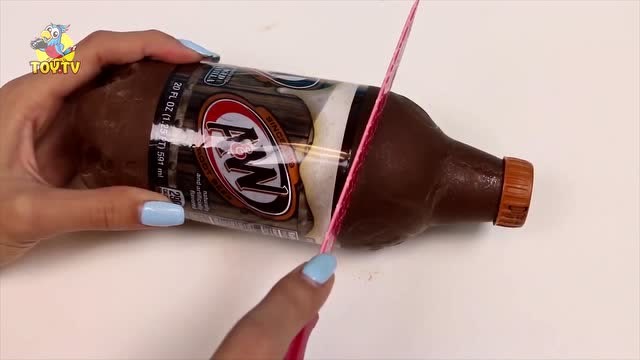 diy自制巧克力汽水瓶 彩虹糖