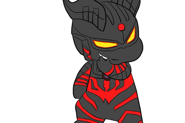 喜欢的快来学这幅q版奥特曼简笔画,黑化的罗布可怕吗