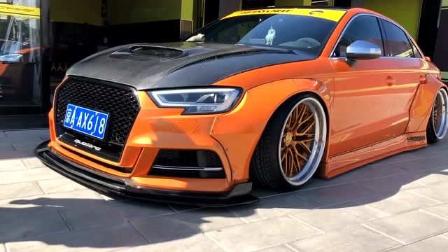 爆改外观的奥迪s3,宽体很好看