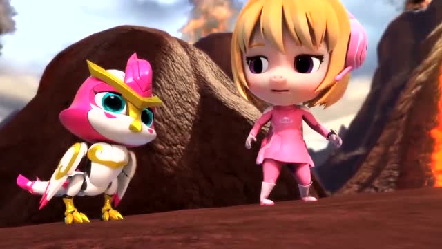 猪猪侠之超星萌宠:玲珑飞到高出观察地形!