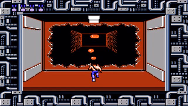 经典fc射击游戏《魂斗罗1代》第4关