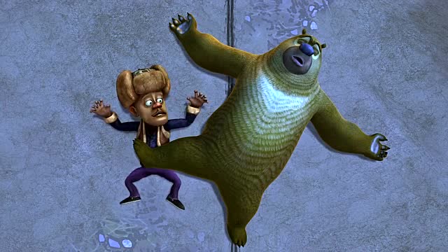 被困在洞穴里的光头强发愁,到底怎样才能出去呢!