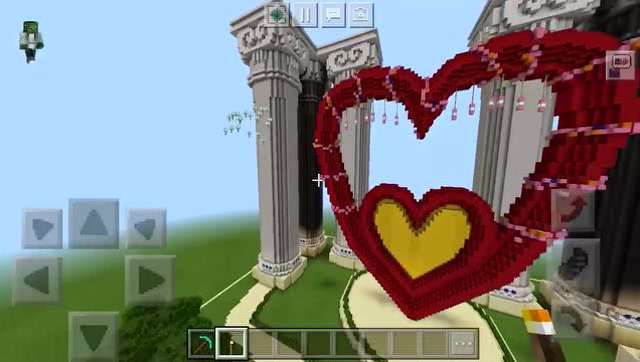我的世界爱心罗马柱 表白的好地方