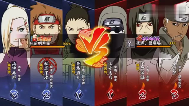 火影忍者手游:猪鹿蝶组合,一直不知道猪和蝶分别是谁