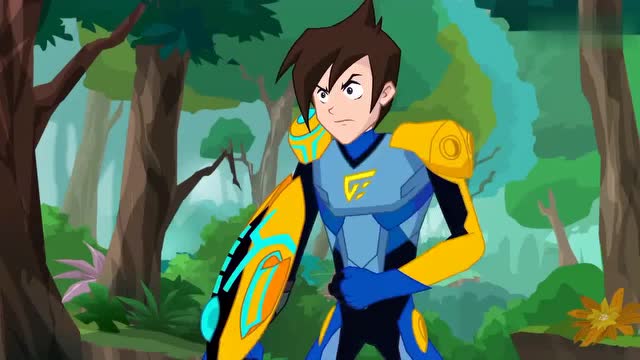 《兽王争锋2》大彭失足掉落山崖,泰羽及时出手救下大彭