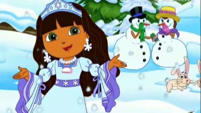 《爱探险的朵拉第八季》雪公主和他们都成为了好朋友!