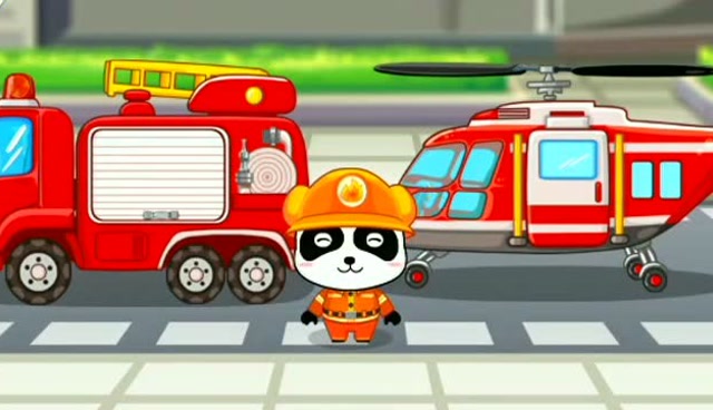 宝宝巴士启蒙教育:森林着火了,消防员奇奇要去执行任务了!