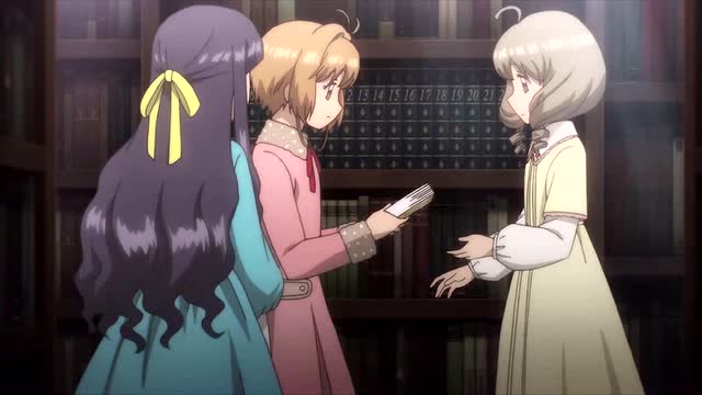 《魔卡少女樱》秋穗读懂时钟之国的爱丽丝的书,小樱觉得她好厉害