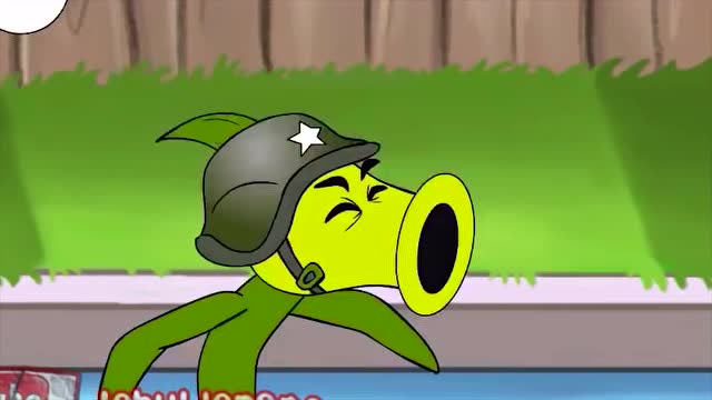 植物大战僵尸:棒球僵尸一个棒球打死了豌豆射手-游戏动画