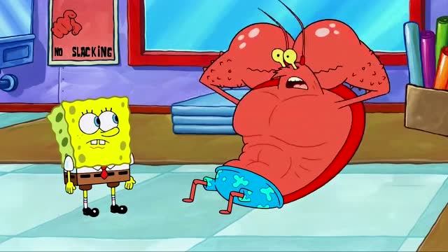 虾爸开发出适合海绵宝宝的健身方式,不料自己却因为业务胖了起来