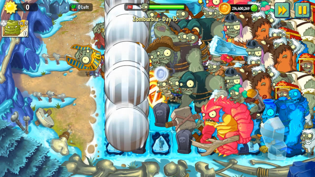 僵尸帝国15,巨人僵尸疯狂来袭,只有一株噬碑藤怎么才能过关